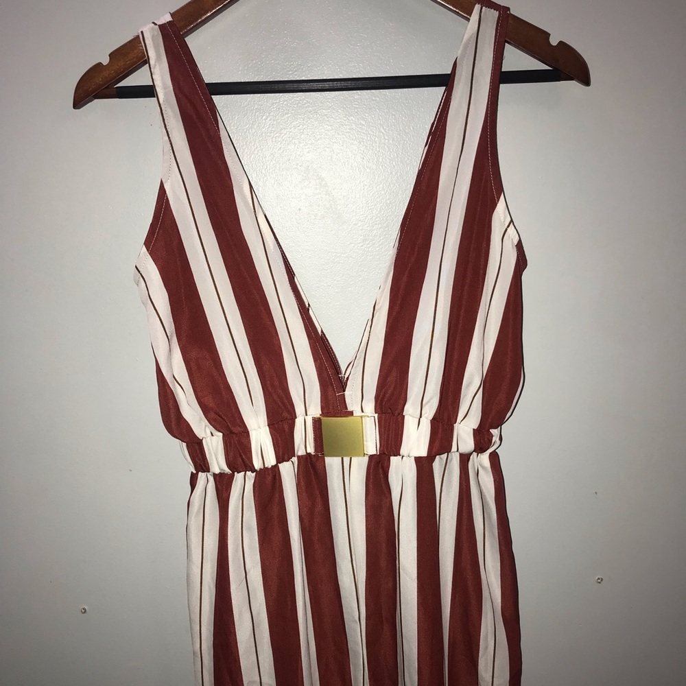 PRETTY LITTLE THING burgundy romper  (Brandy New)